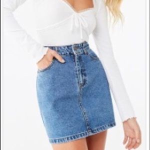 Forever 21 denim skirt